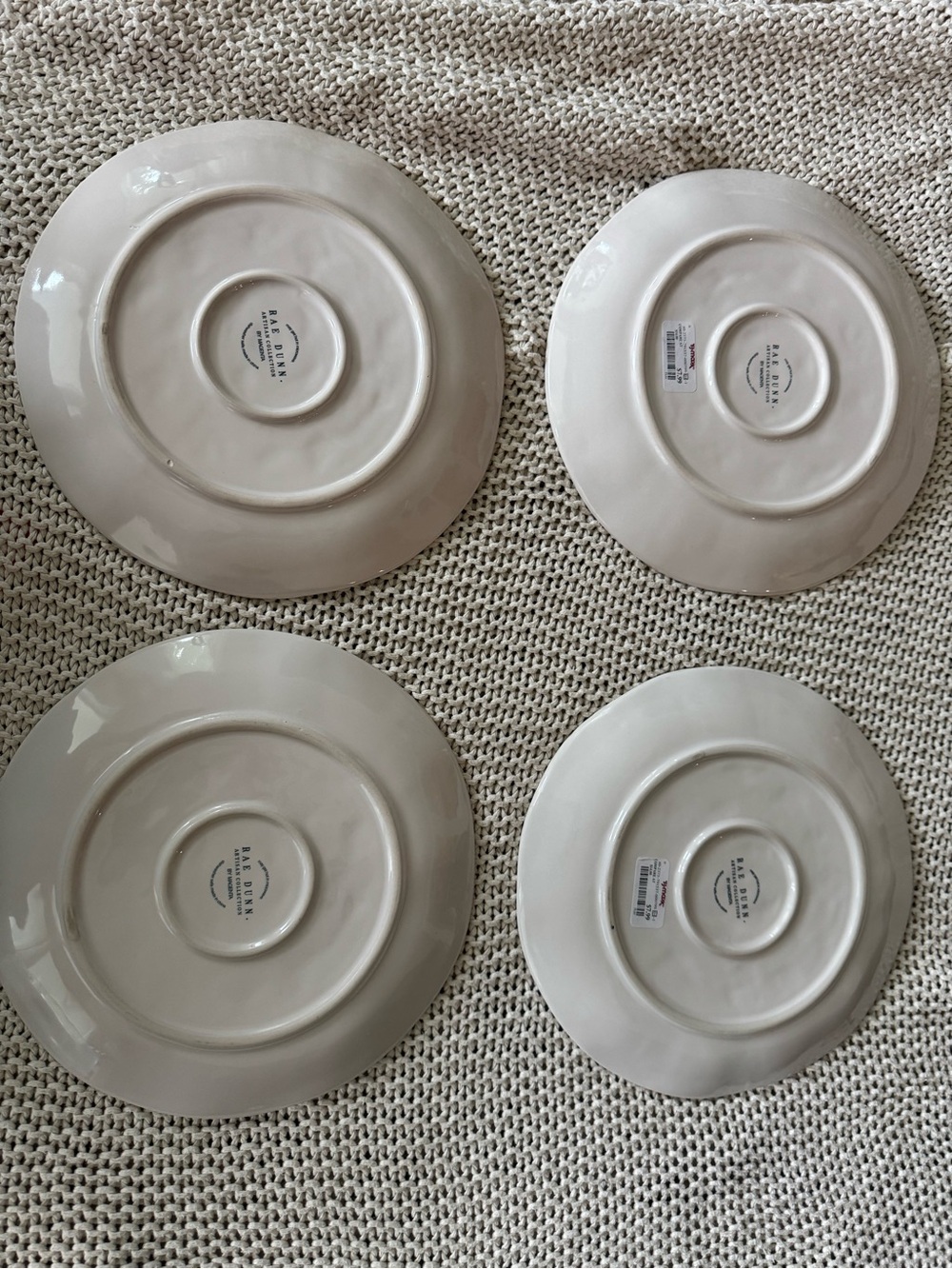 Rae Dunn DINE plates set of 4 - Picture 2 of 7